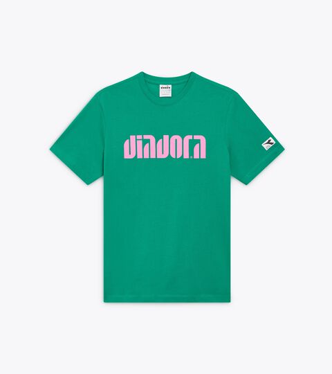 T-shirt - All-gender T-SHIRT SS ATHL. LOGO GREEN 562 C - Diadora